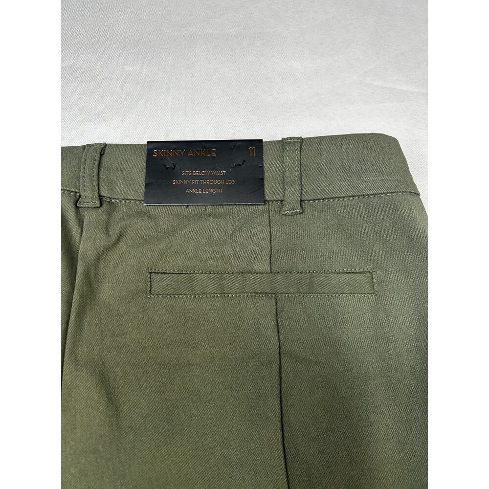 Takara Womens Skinny Stretch Ankle Pant Size 11 Olive Green New w/ Tags - Picture 8 of 11